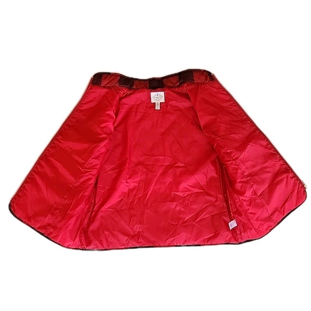 St Johns Bay Womens Quilted Puffer Vest XXL Red Black Buffalo Plaid Preppy Trad - Picture 5 of 13